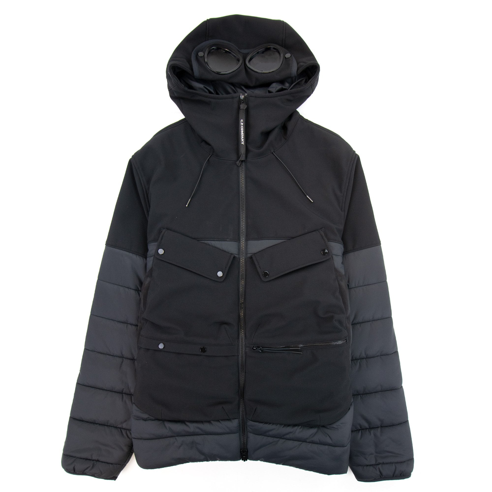 Cp Company Cp Shell R Mixed Goggle Jacket Black 999