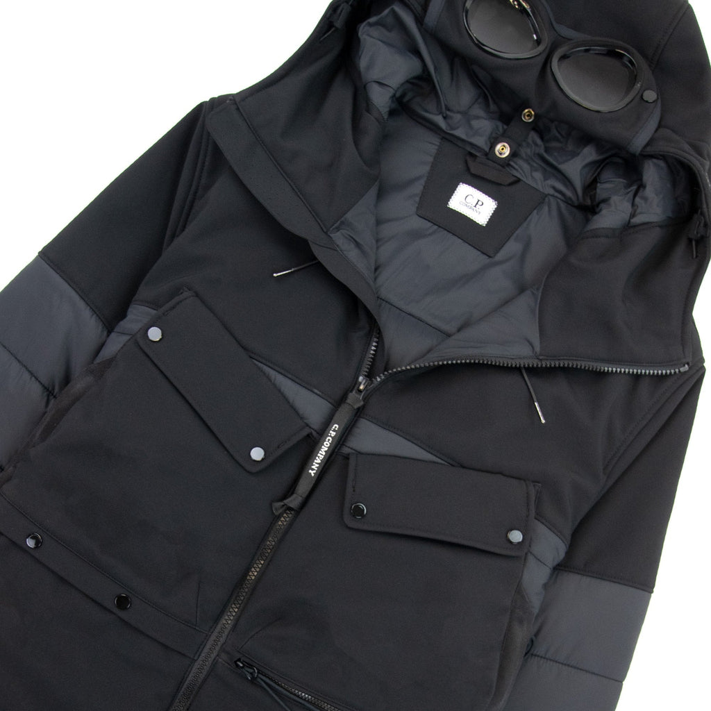 Cp Company Cp Shell R Mixed Goggle Jacket Black 999