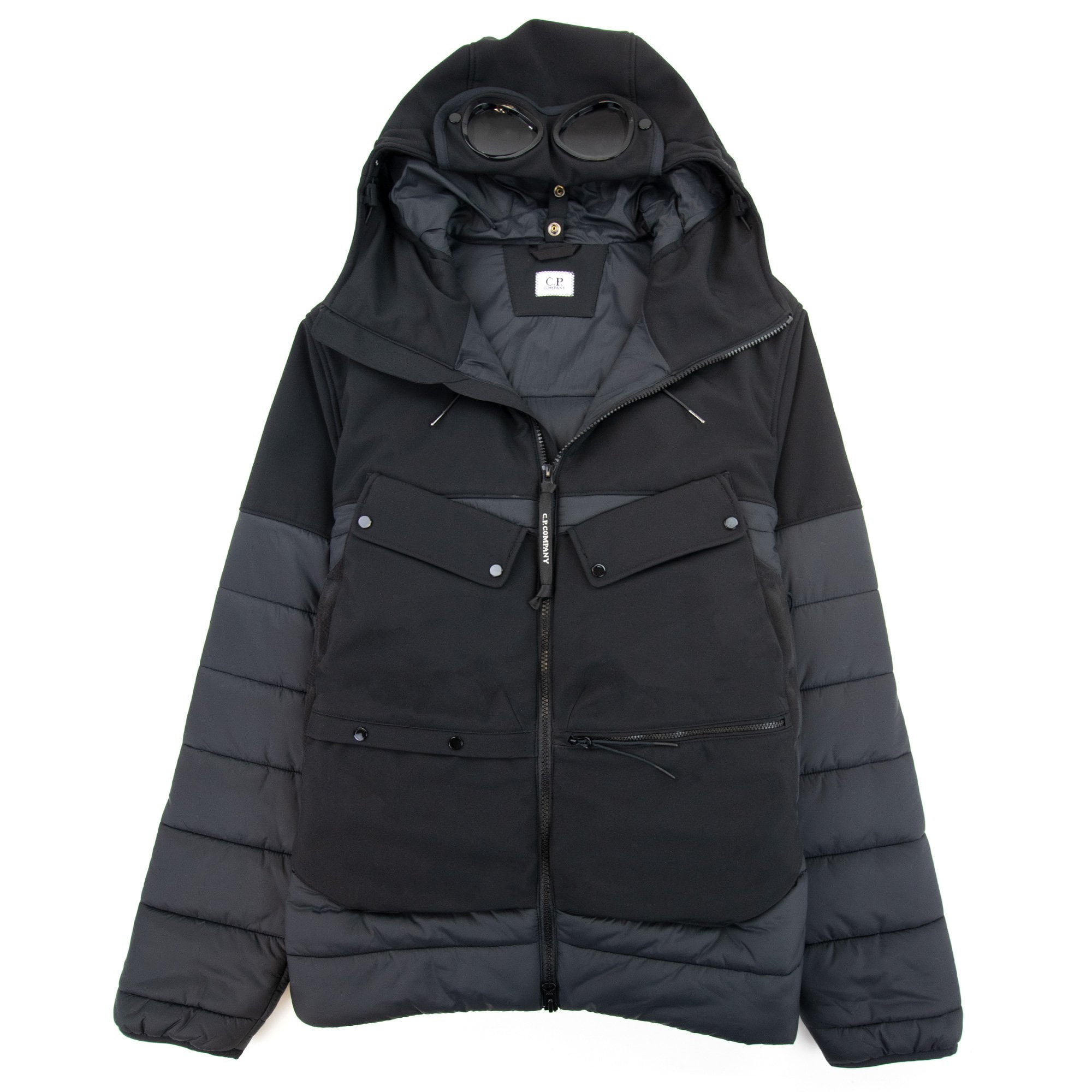 Cp Company Cp Shell R Mixed Goggle Jacket Black 999
