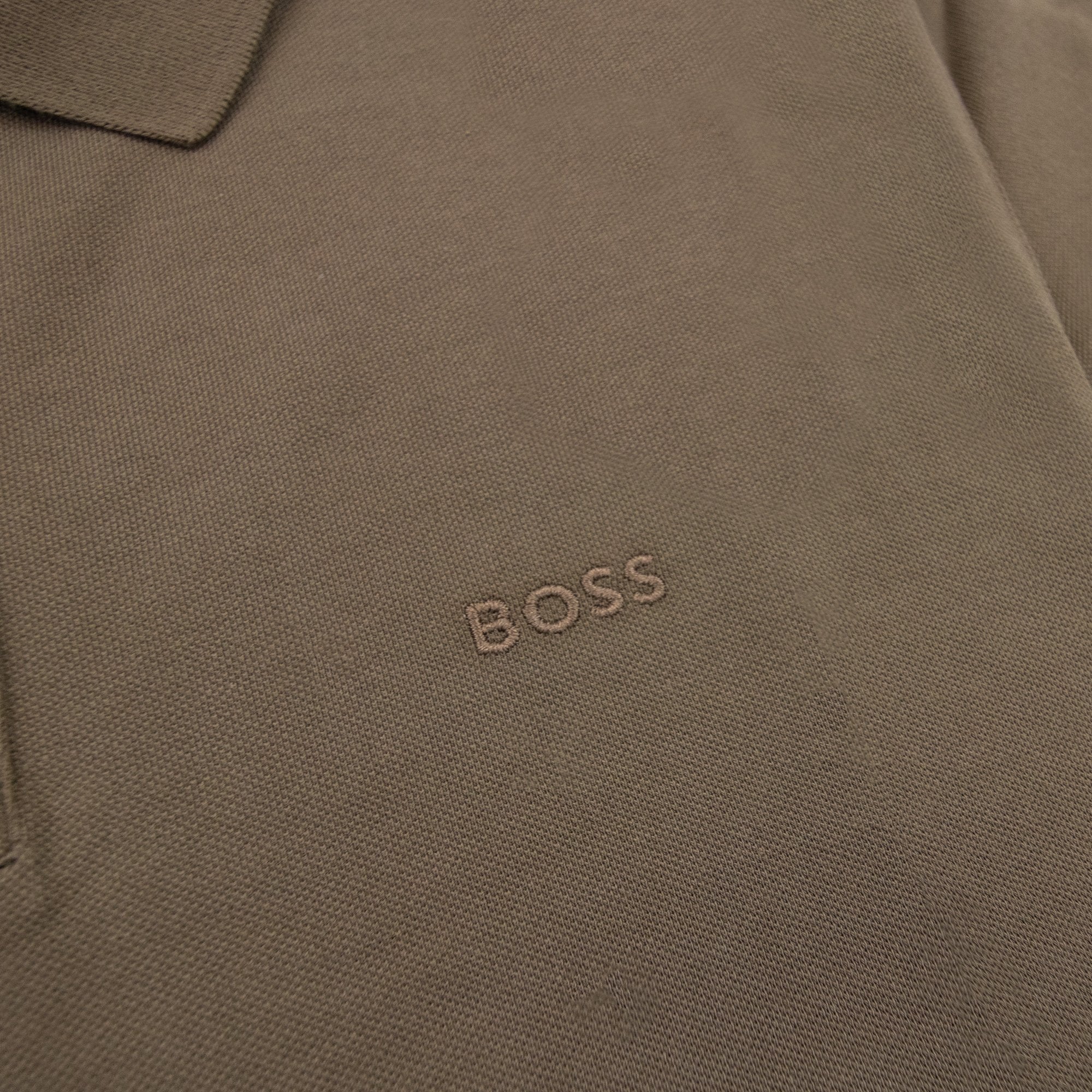 Hugo Boss Pallas Embroidered Logo S/s Polo Dark Brown 361