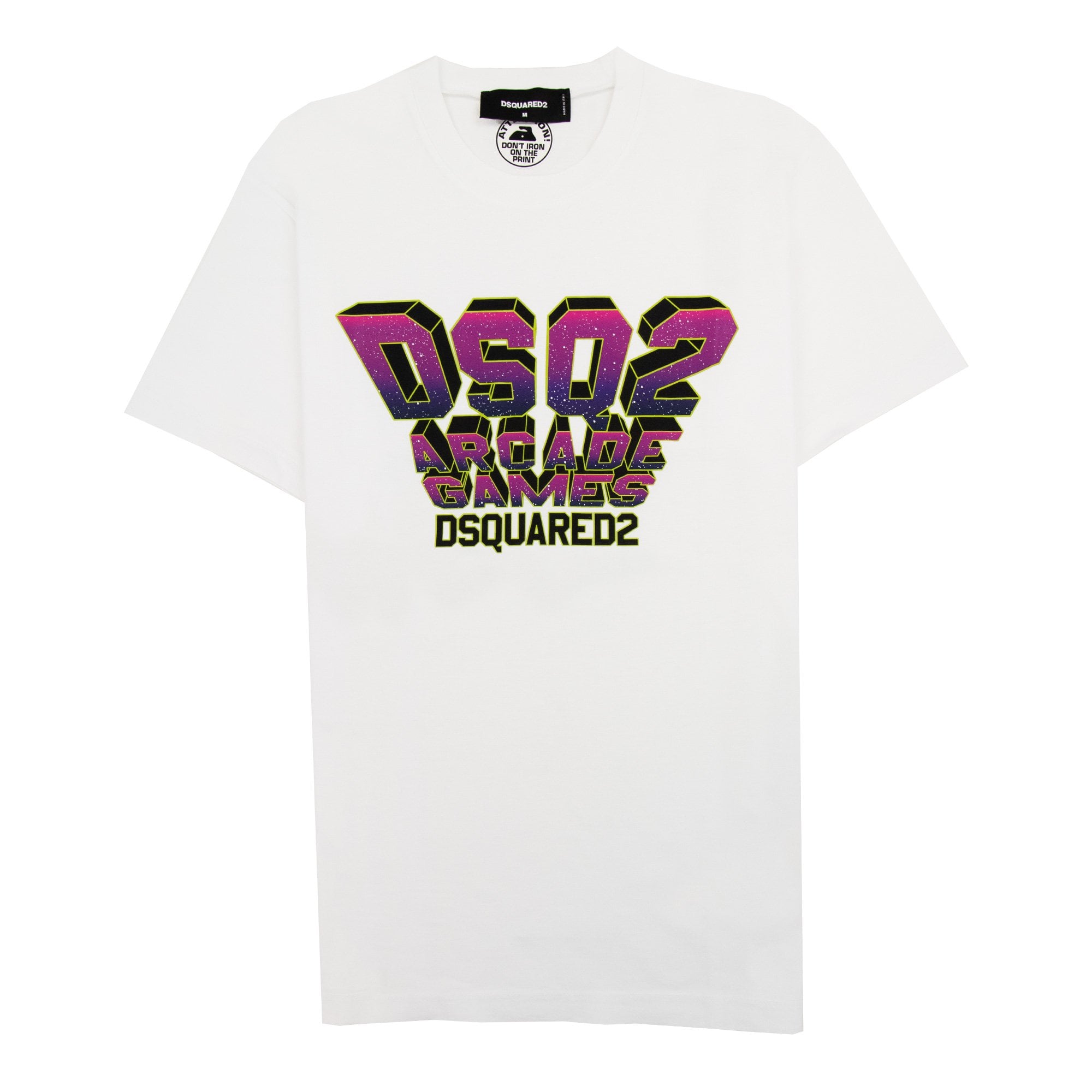 Dsquared2 Dsq2 Arcade Games Cool T Shirt White 100