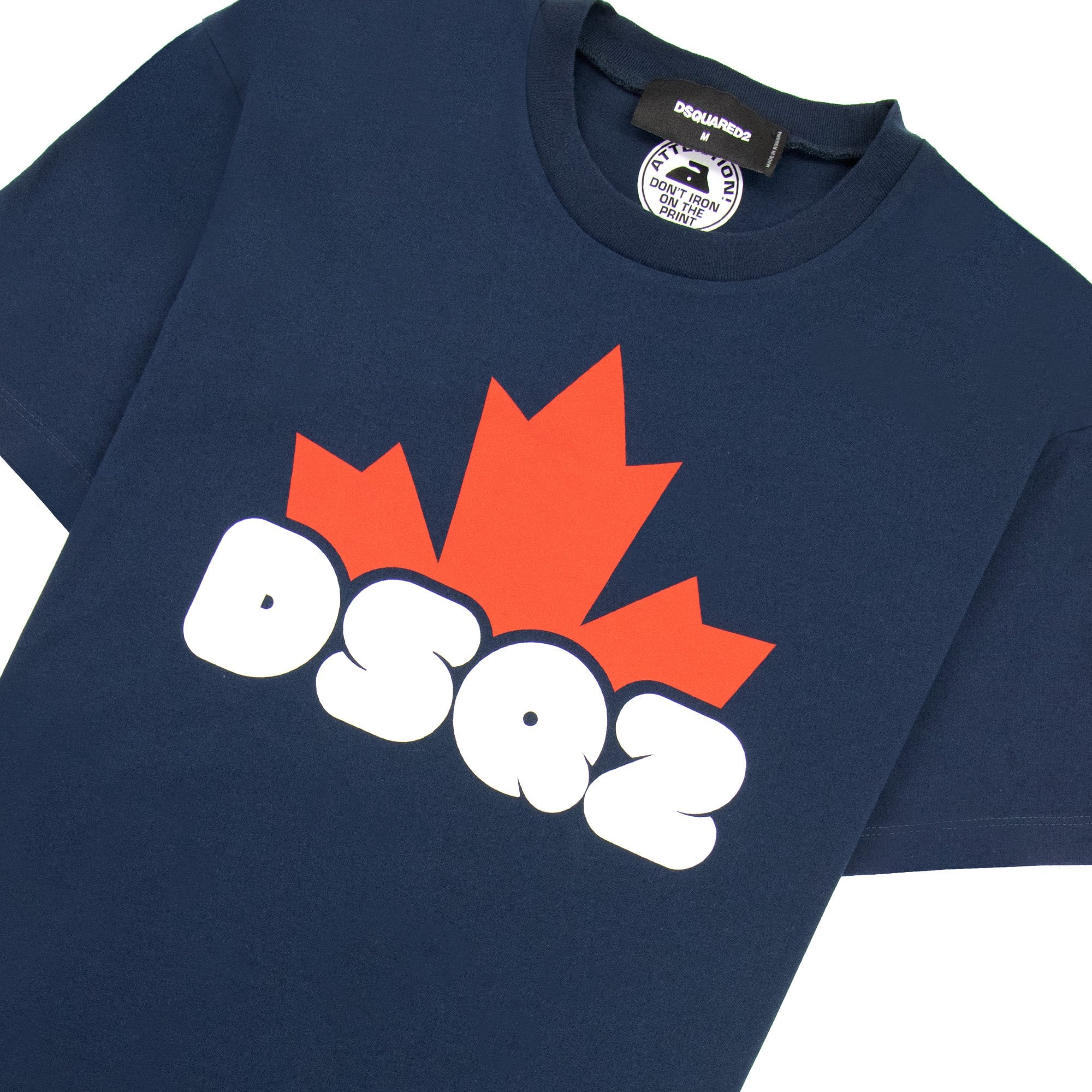 Dsquared2 Dsq2 Logo Print Cool T Shirt Navy 478