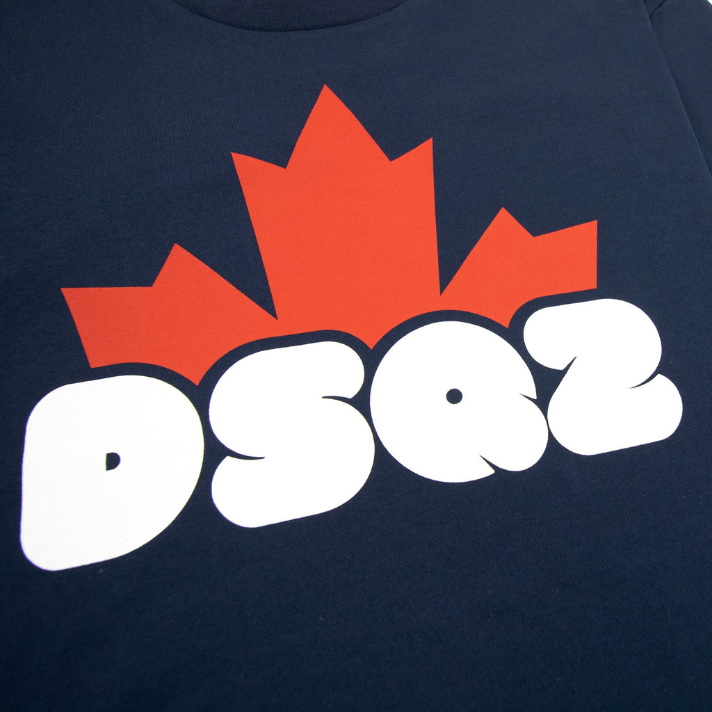 Dsquared2 Dsq2 Logo Print Cool T Shirt Navy 478