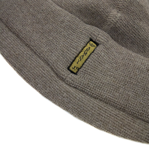 Armani Jeans Logo Cotton Beanie Beige