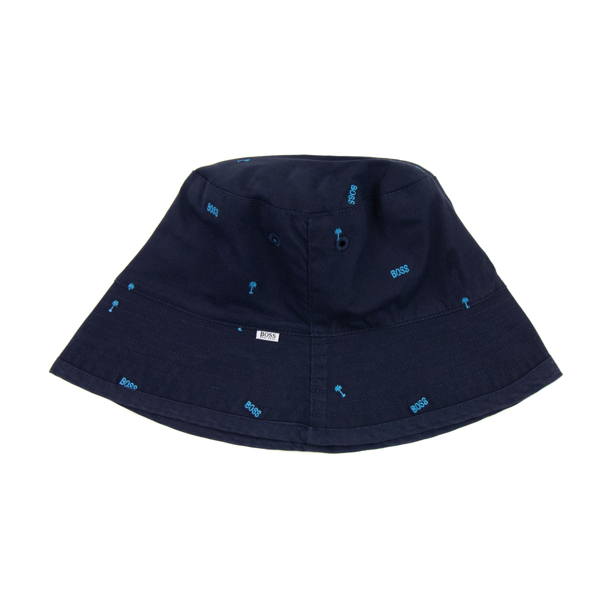 Hugo Boss Kids' Reversible Logo Hat Navy
