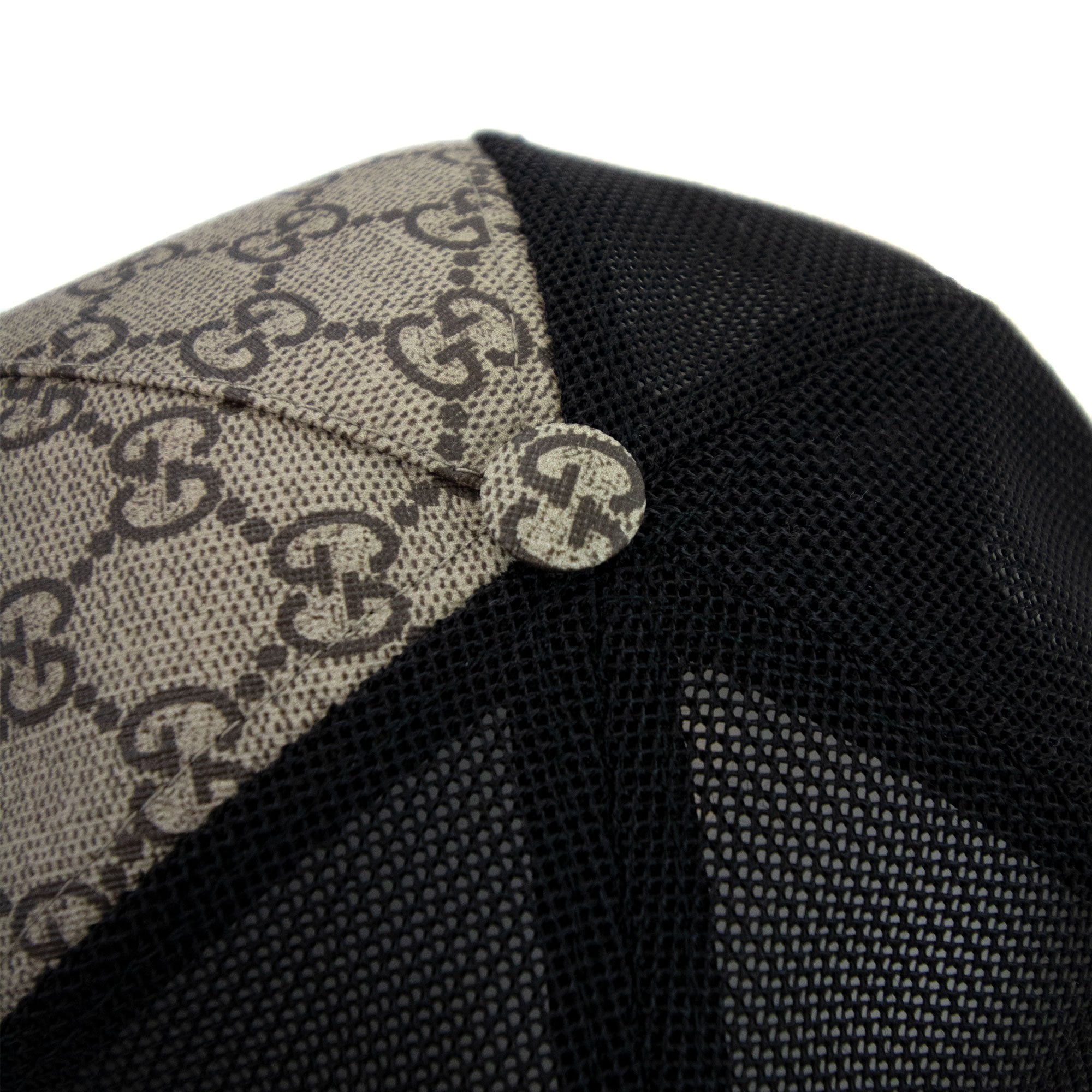 Gucci Tiger Mesh Monogram Cap Beige