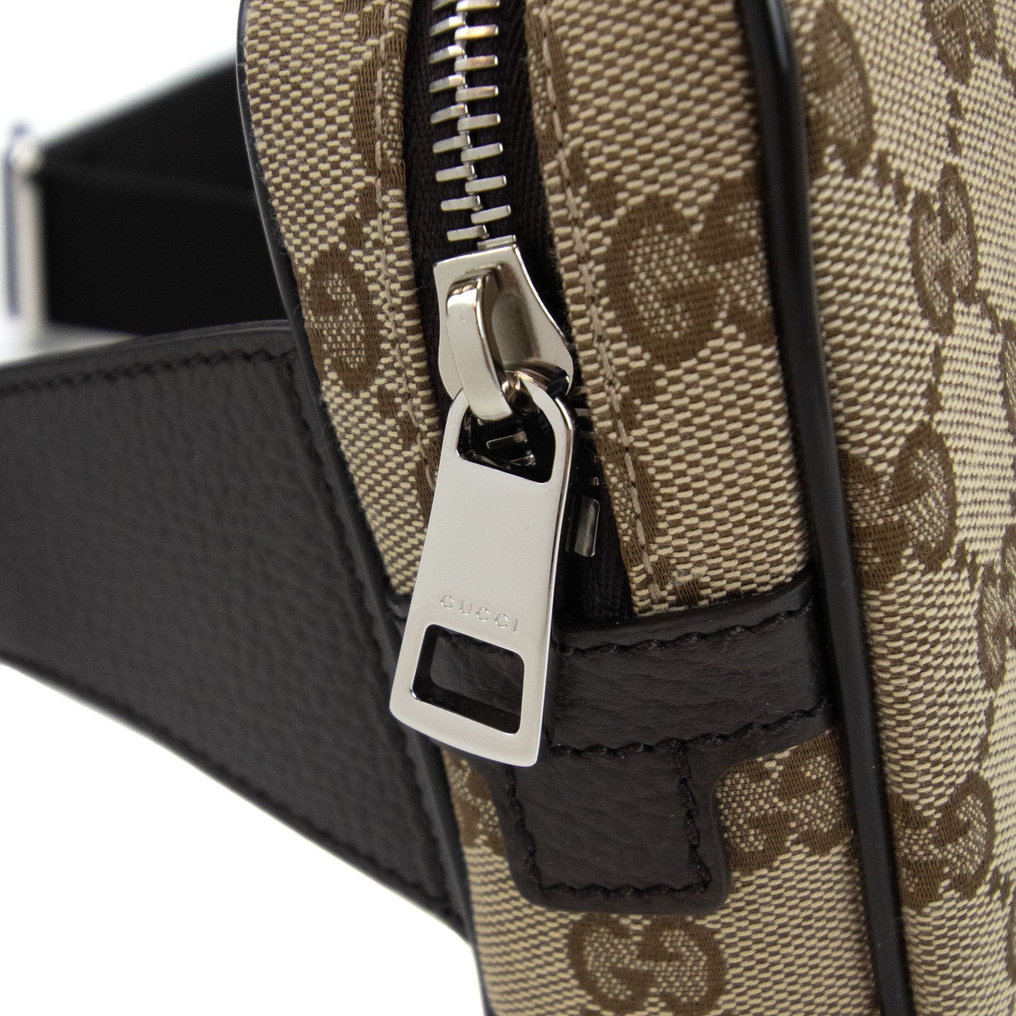 Gucci Gg Monogram Canvas Belt Bag Beige