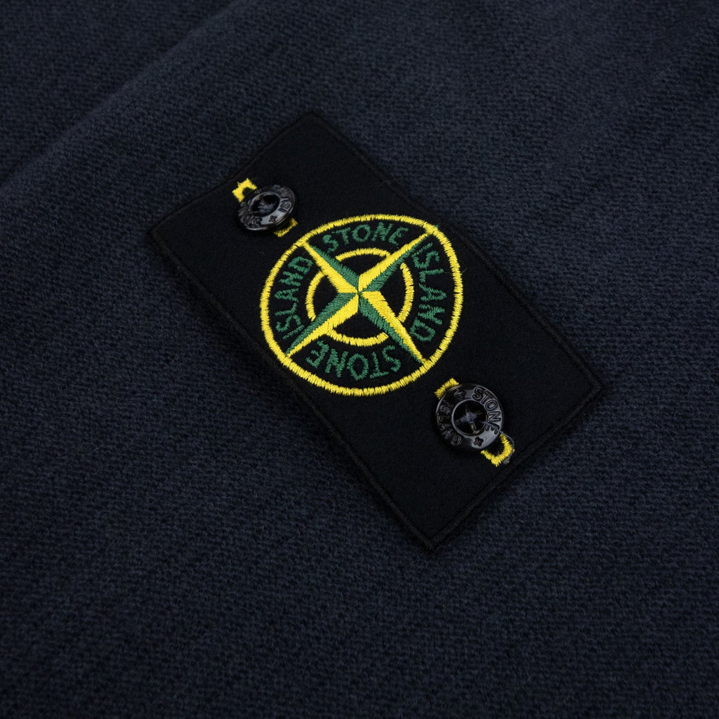 Stone Island 559a1 V Neck Knitted Jumper Navy Blue V0024