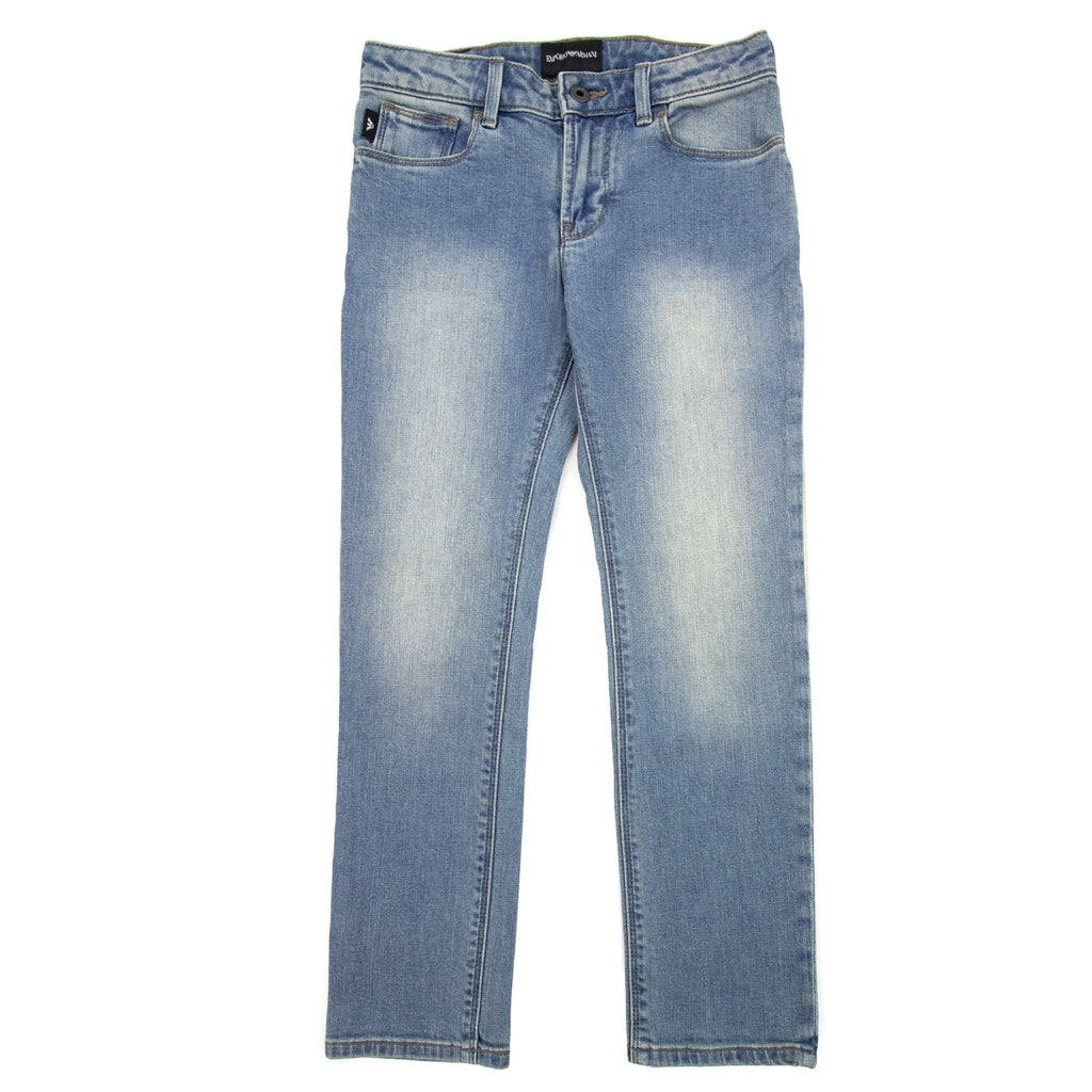 Emporio Armani Jnr Eagle 5 Pocket Jean Denim