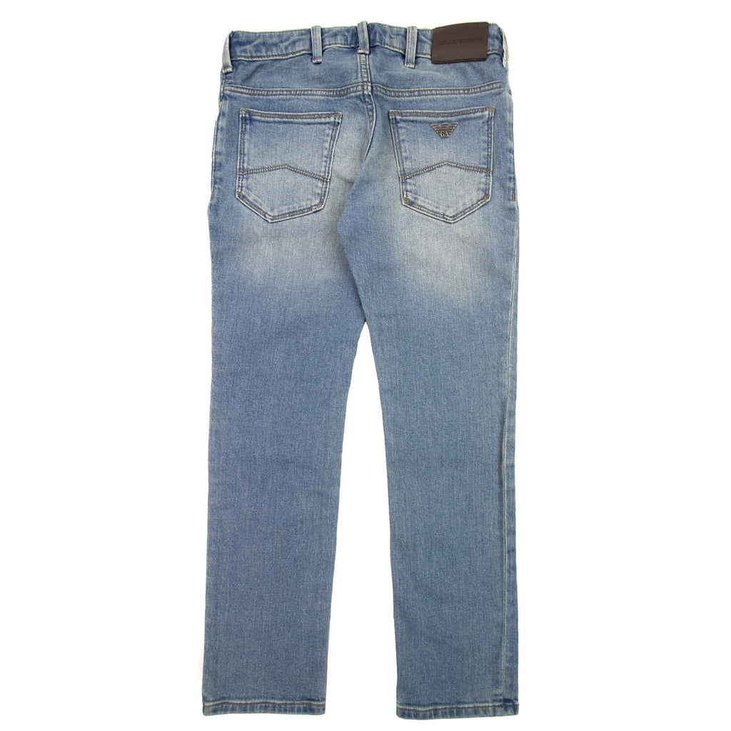 Emporio Armani Jnr Eagle 5 Pocket Jean Denim