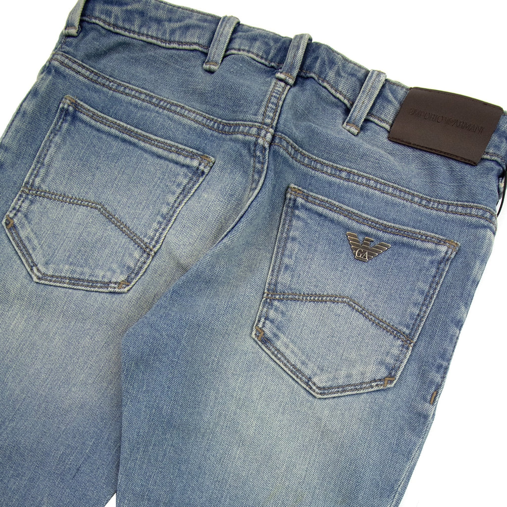 Emporio Armani Jnr Eagle 5 Pocket Jean Denim