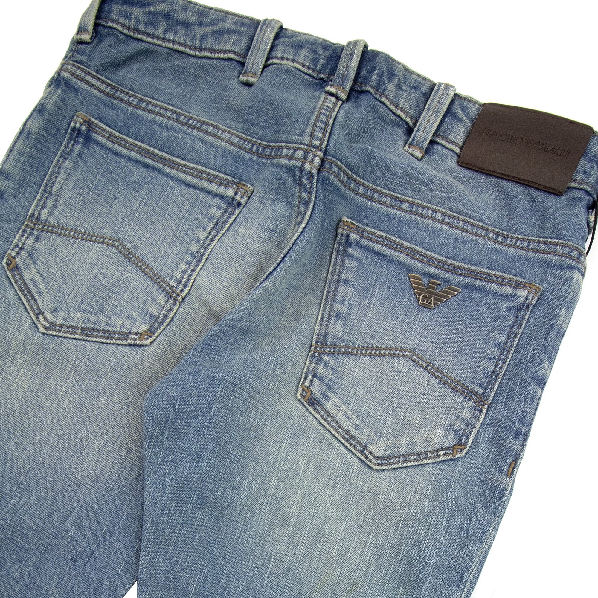 Emporio Armani Jnr Eagle 5 Pocket Jean Denim