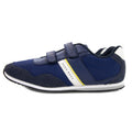 Hugo Boss Kids Double Velcro Strap Fastening Leather Trainer Blue