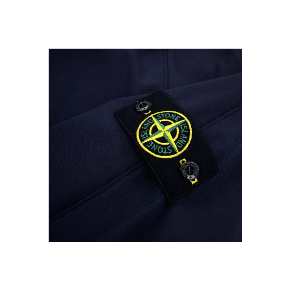 Stone Island 540927 R-e-dye Technology Light Soft Shell Jacket Navy V0020