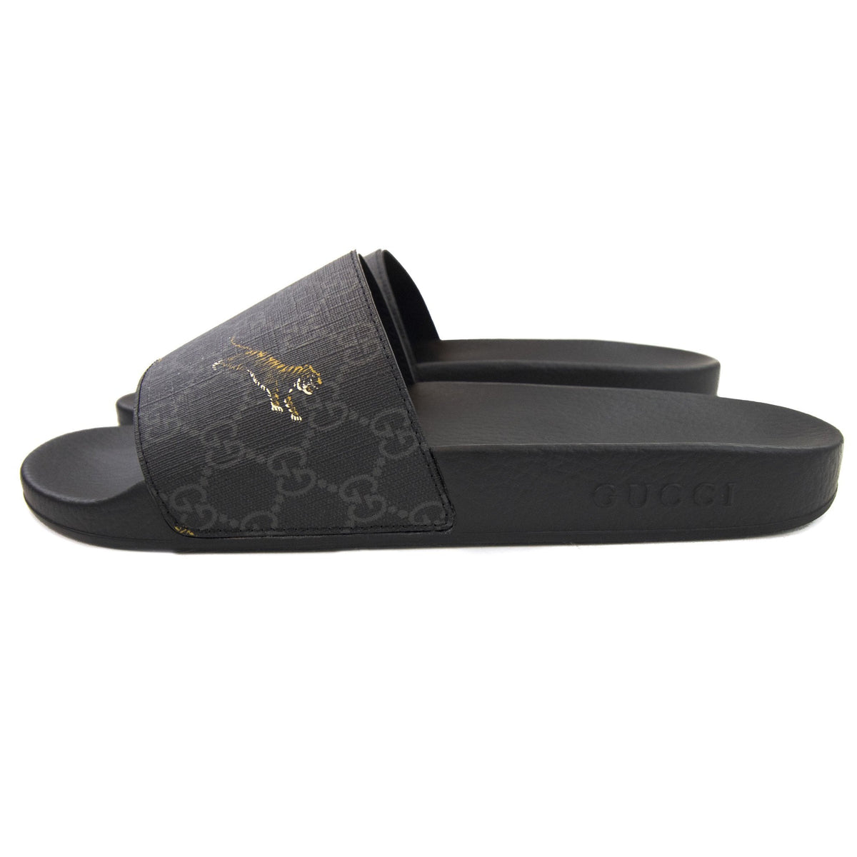 Gucci Gg Supreme Tigers Slide Sandal Black 1084 | ONU – Onu display picture 2