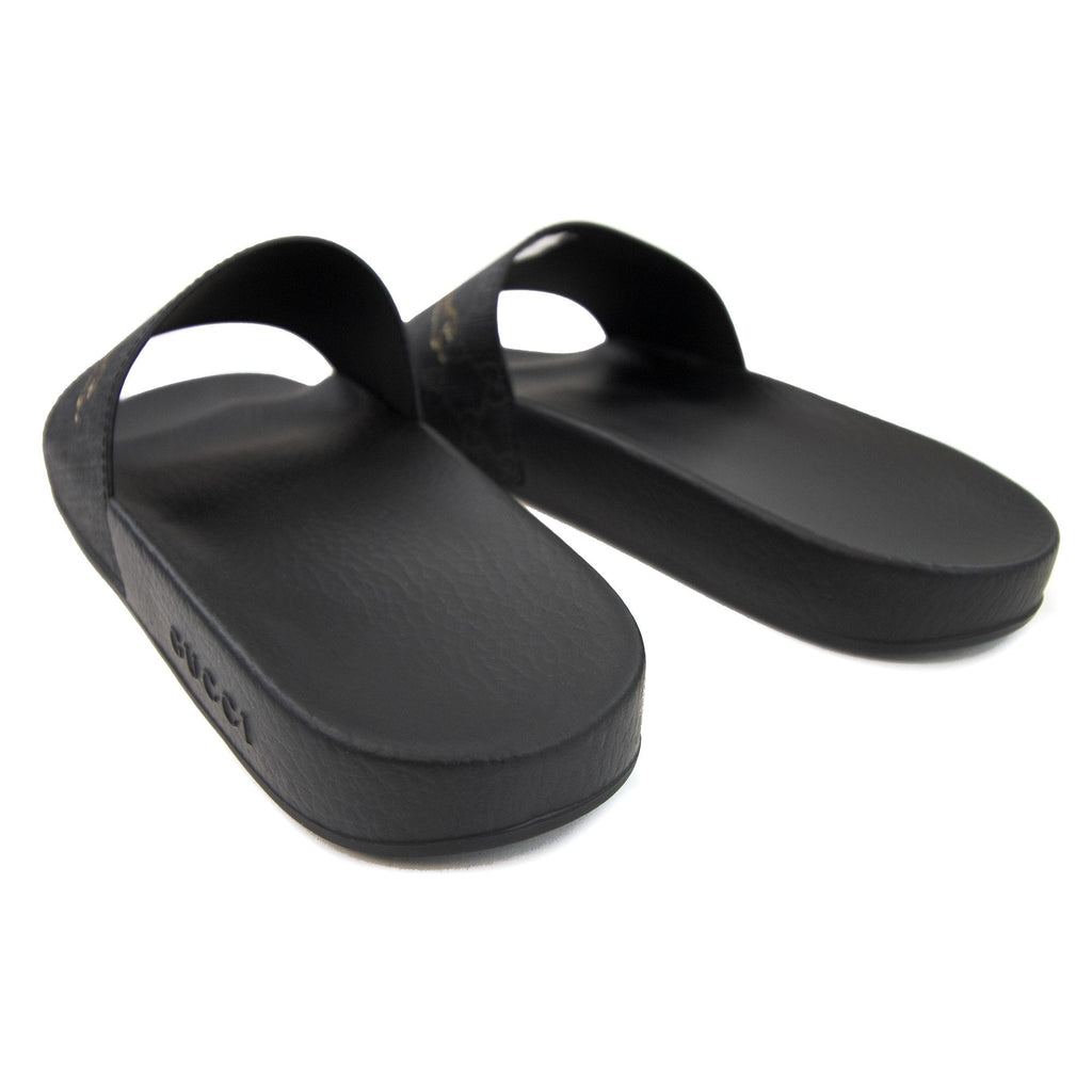 Gucci Gg Supreme Tigers Slide Sandal Black 1084
