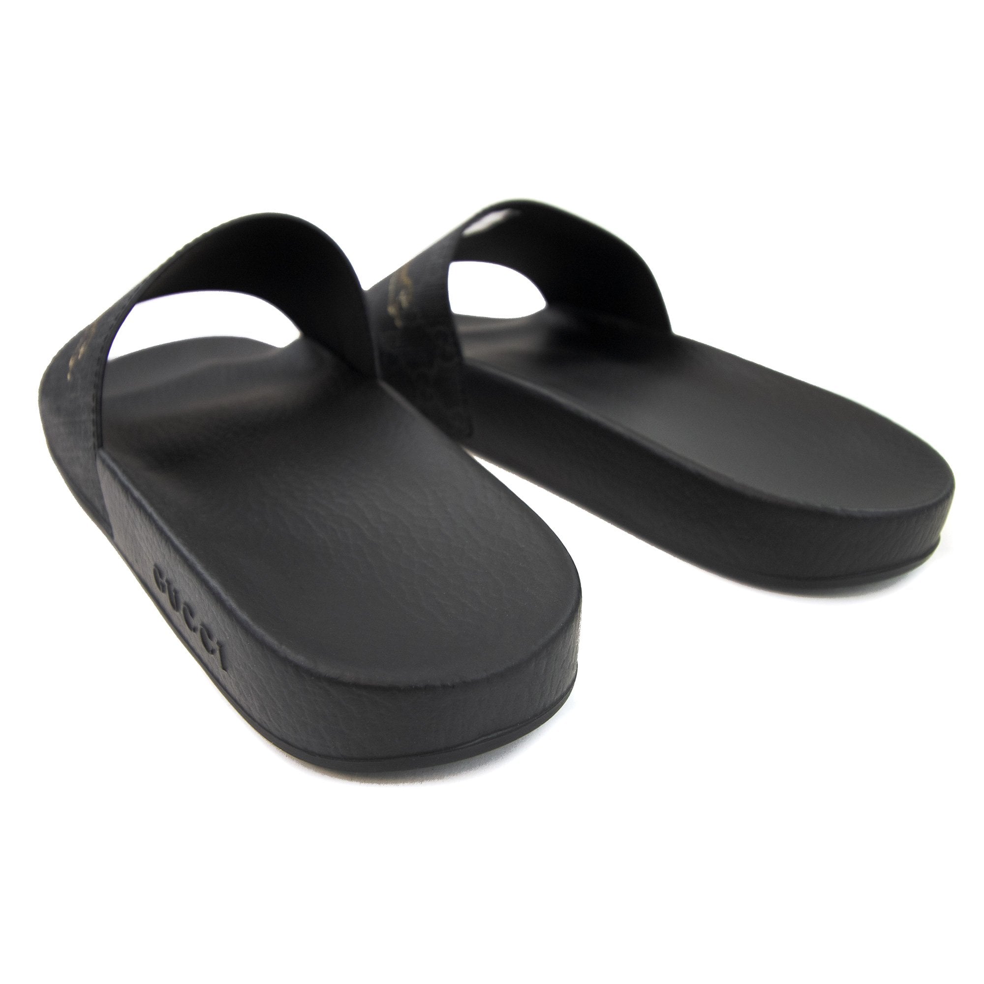 Gucci Gg Supreme Tigers Slide Sandal Black 1084