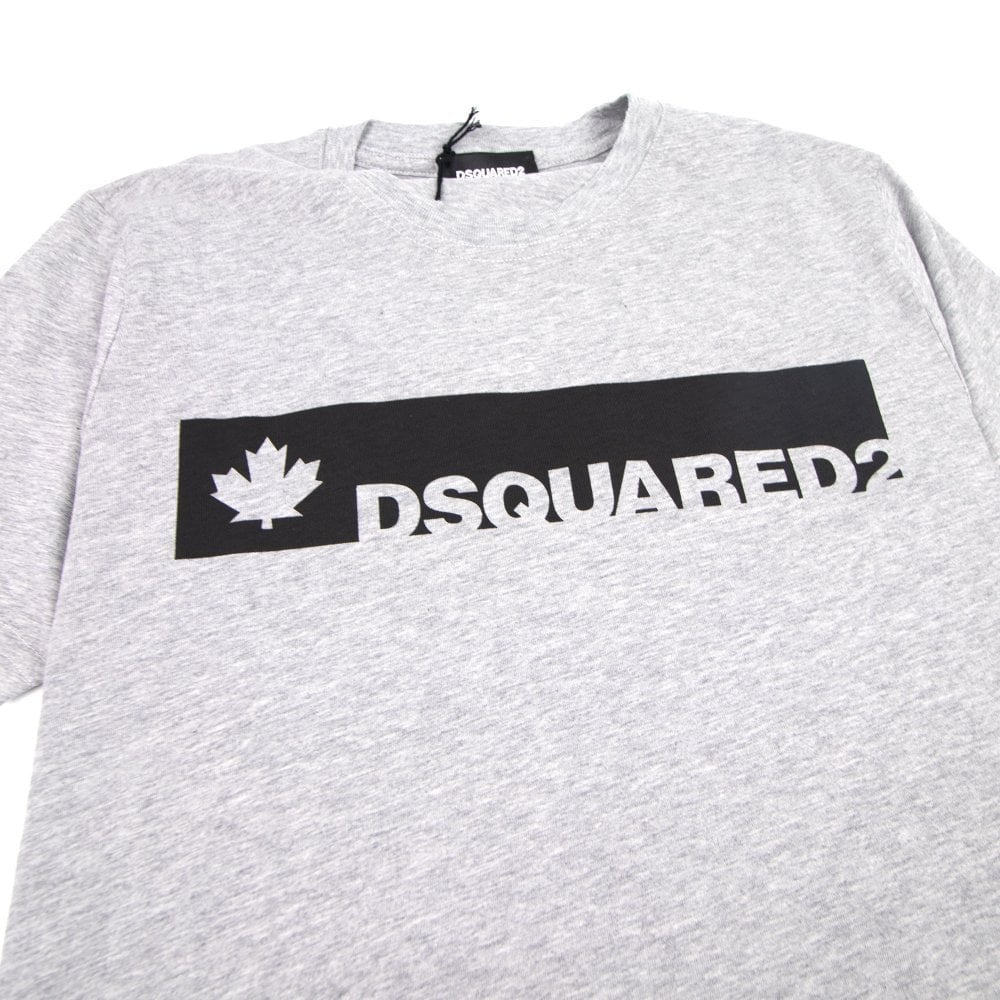 Dsqaured2 Kids Bar Short Sleeve T-shirt Grey