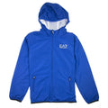 Ea7 Junior Logo Hoodied Bomber Jacket Mazarine Blue