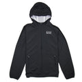 Ea7 Junior Logo Hoodied Bomber Jacket Black