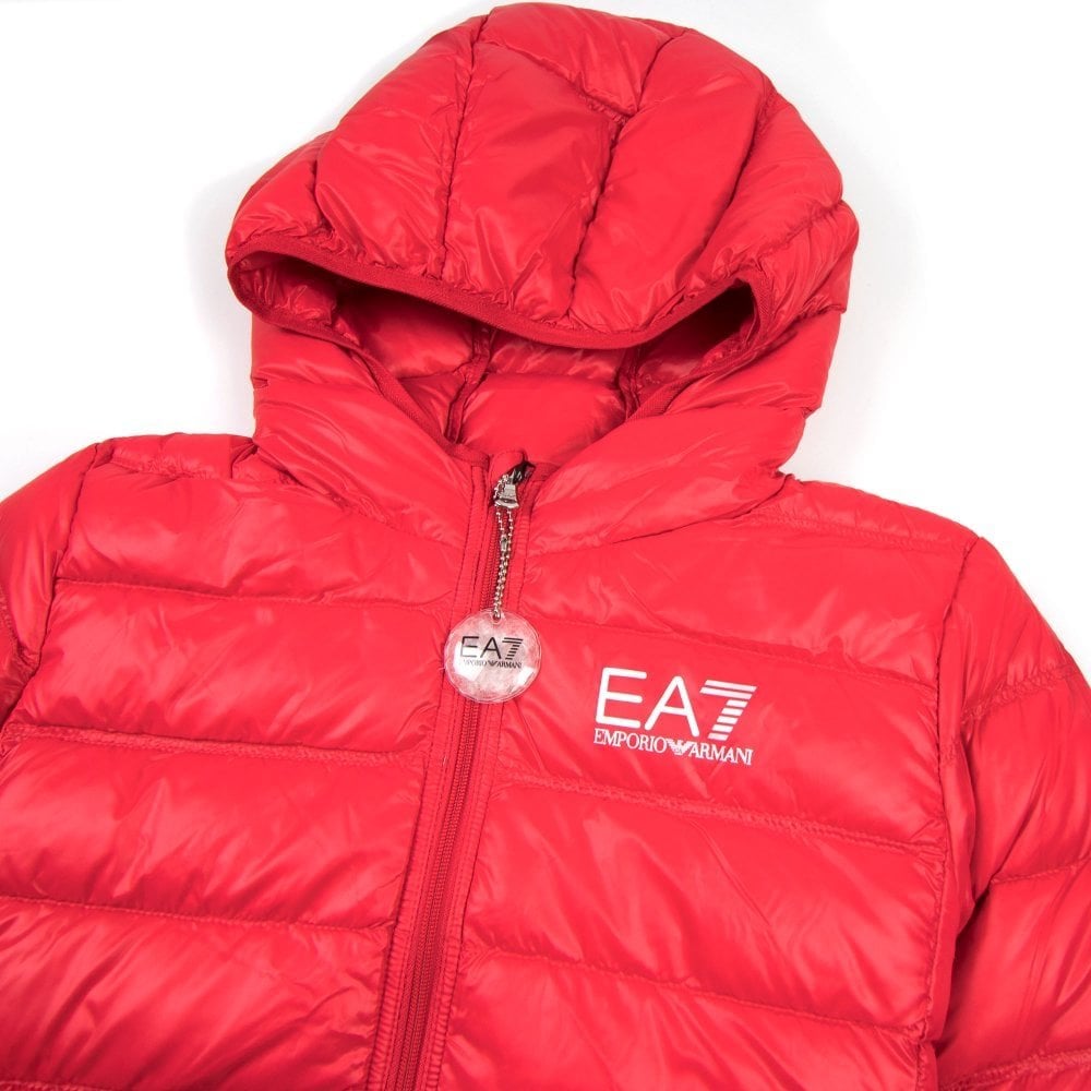 Ea7 Puffa Jacket Racing Red