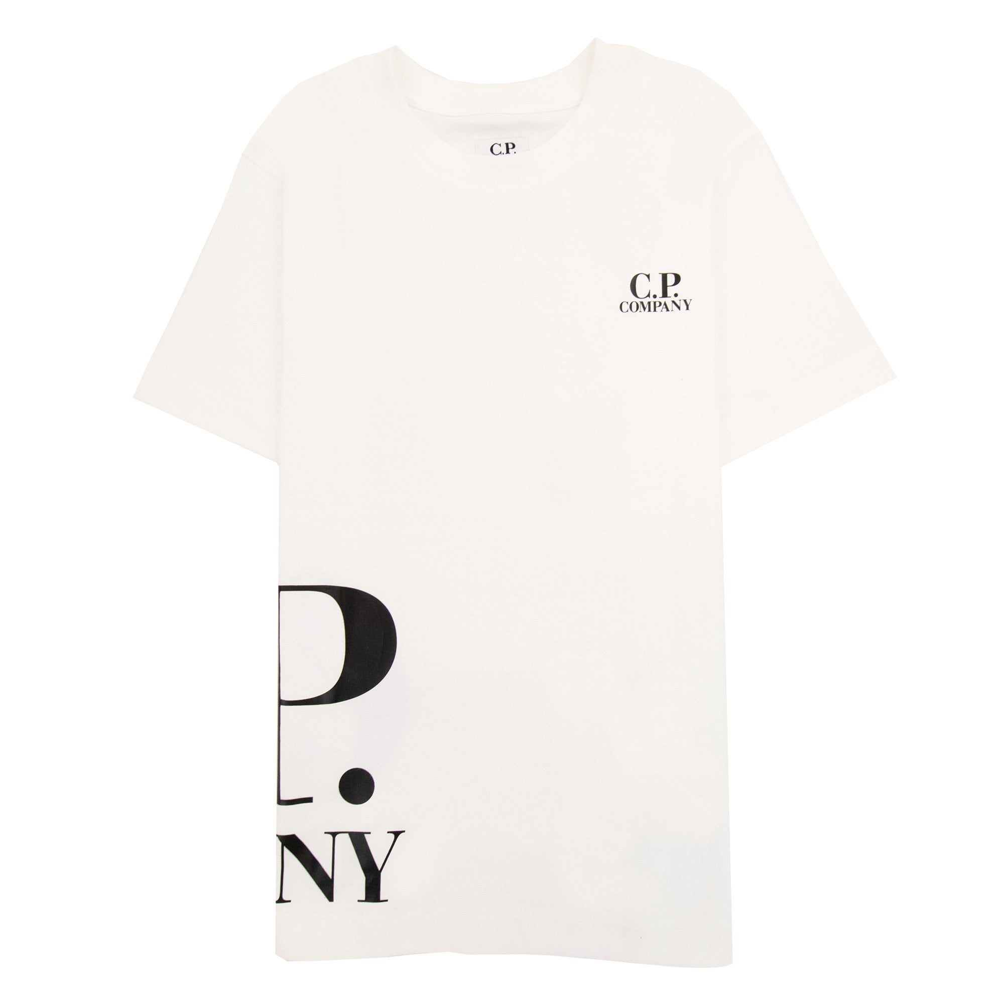 Cp Company Undersixteen Side Logo Print T Shirt White