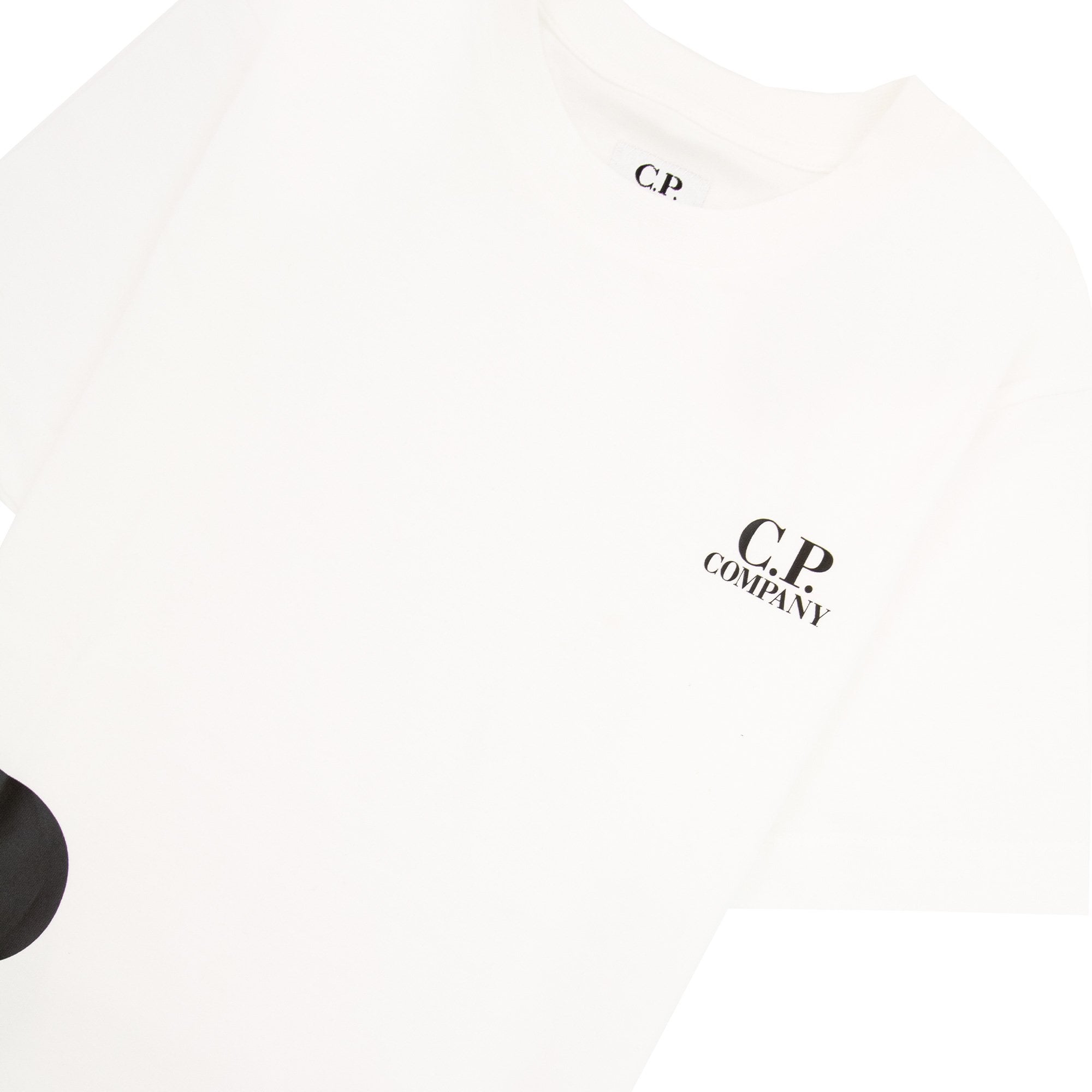 Cp Company Undersixteen Side Logo Print T Shirt White