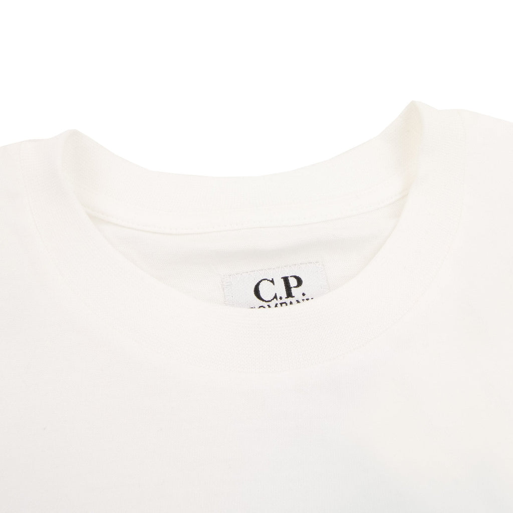 Cp Company Undersixteen Side Logo Print T Shirt White