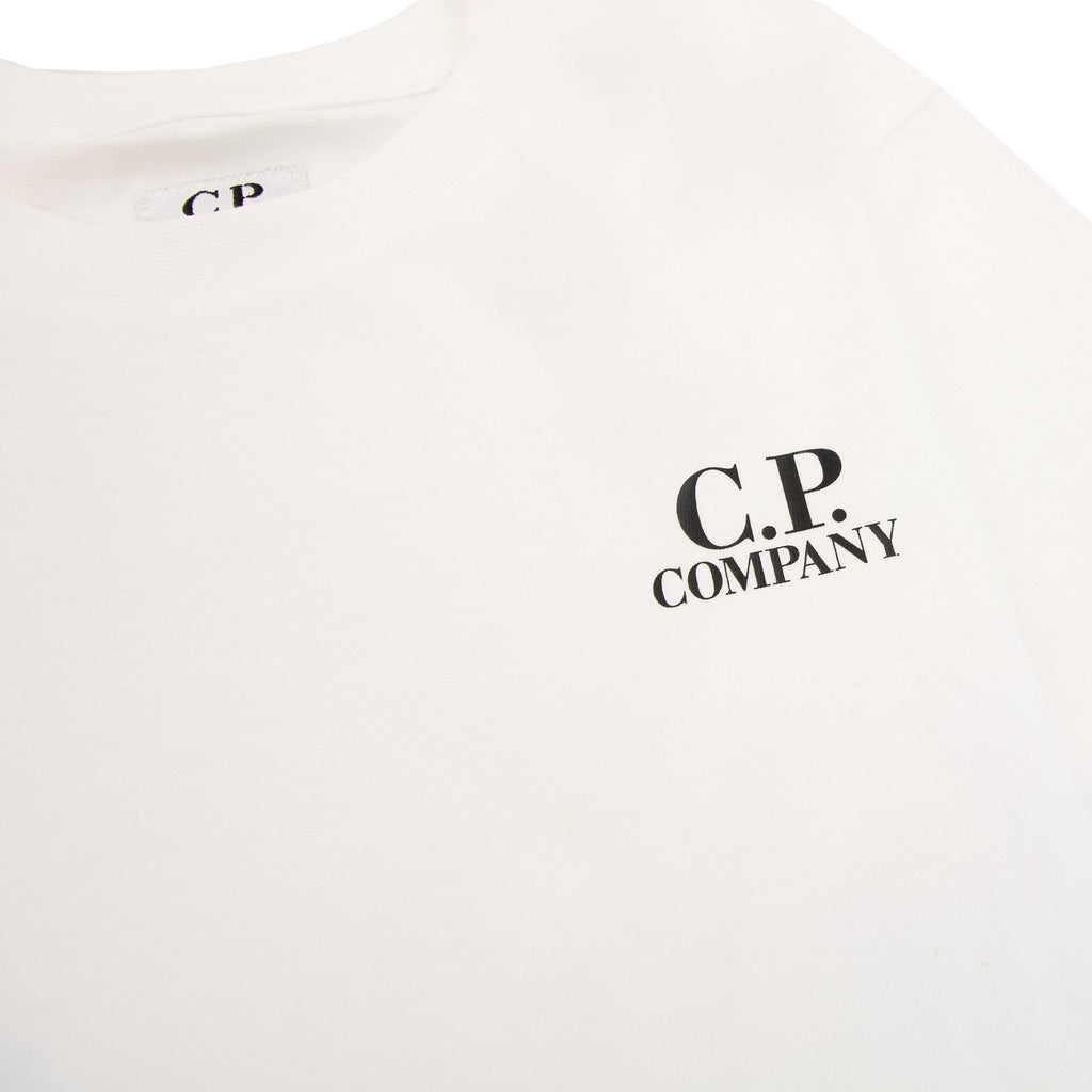 Cp Company Undersixteen Side Logo Print T Shirt White