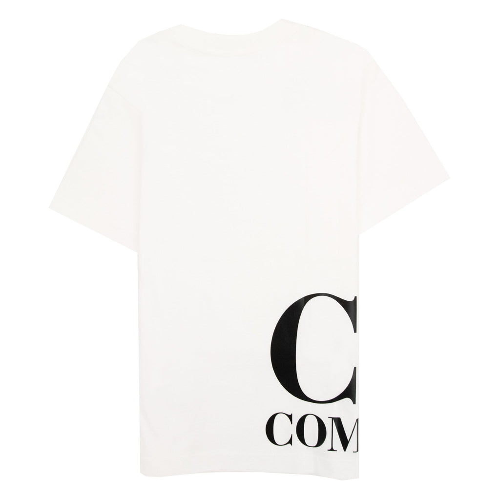Cp Company Undersixteen Side Logo Print T Shirt White