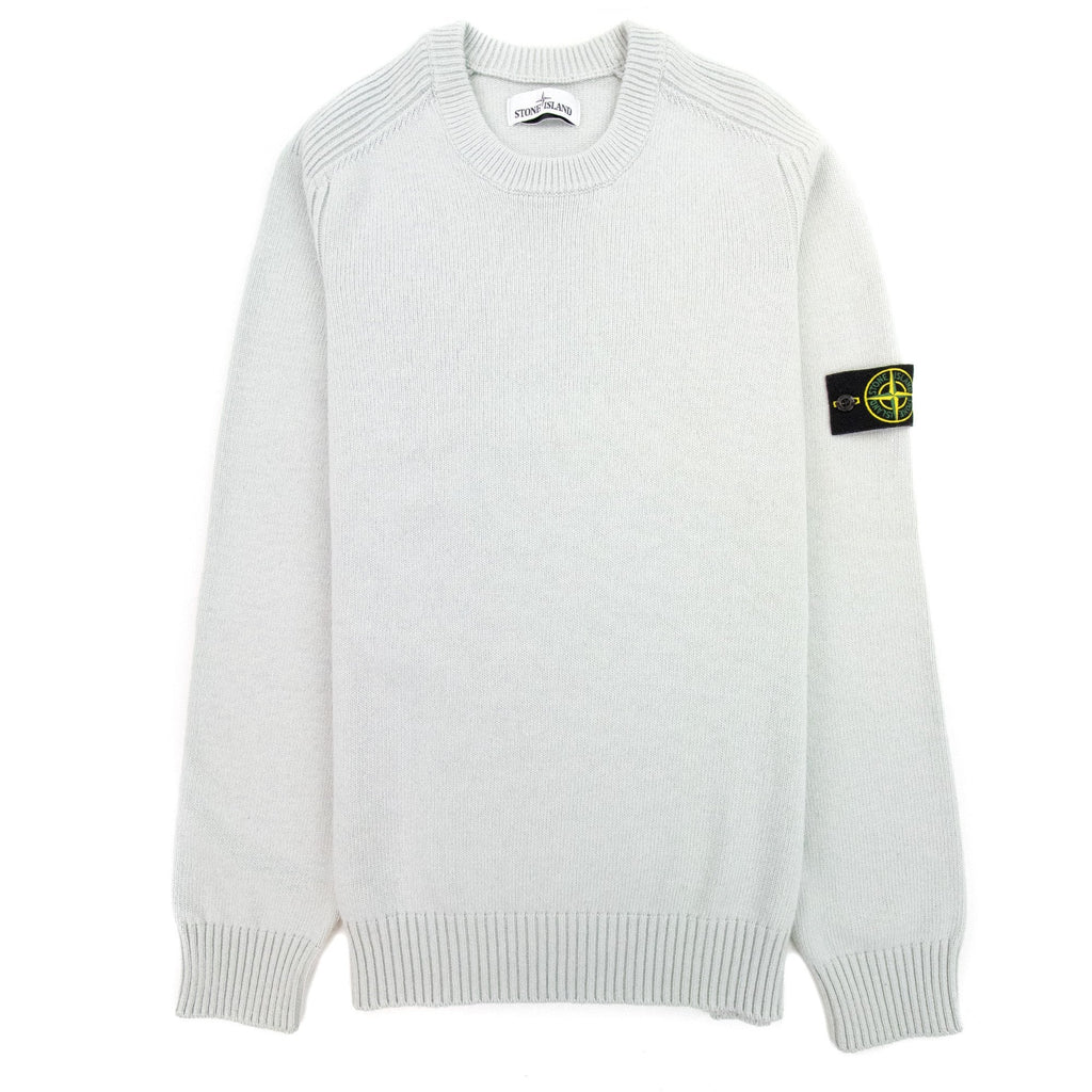 Stone Island Knitted Wool Sweater Light Green V0064