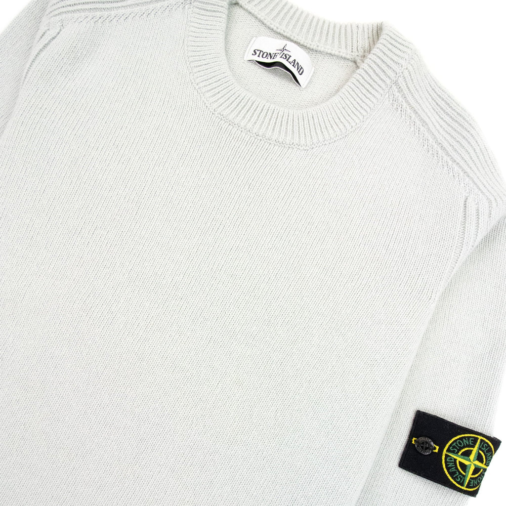 Stone Island Knitted Wool Sweater Light Green V0064