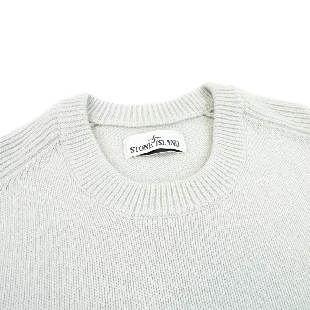 Stone Island Knitted Wool Sweater Light Green V0064