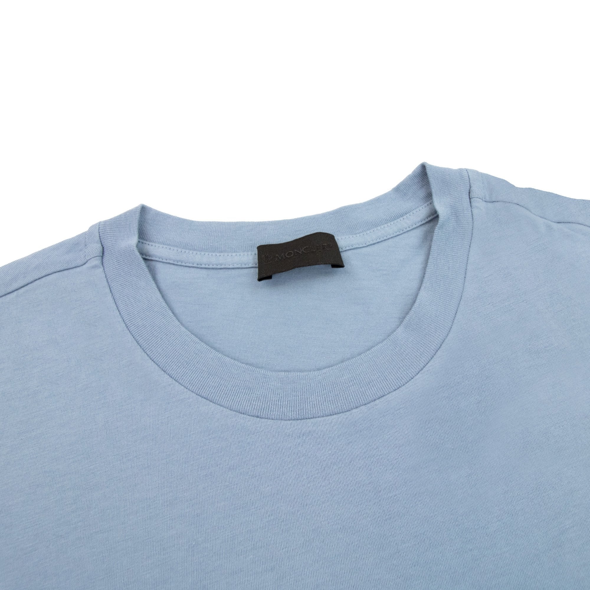 Moncler Logo S/s T Shirt Powder Blue 715