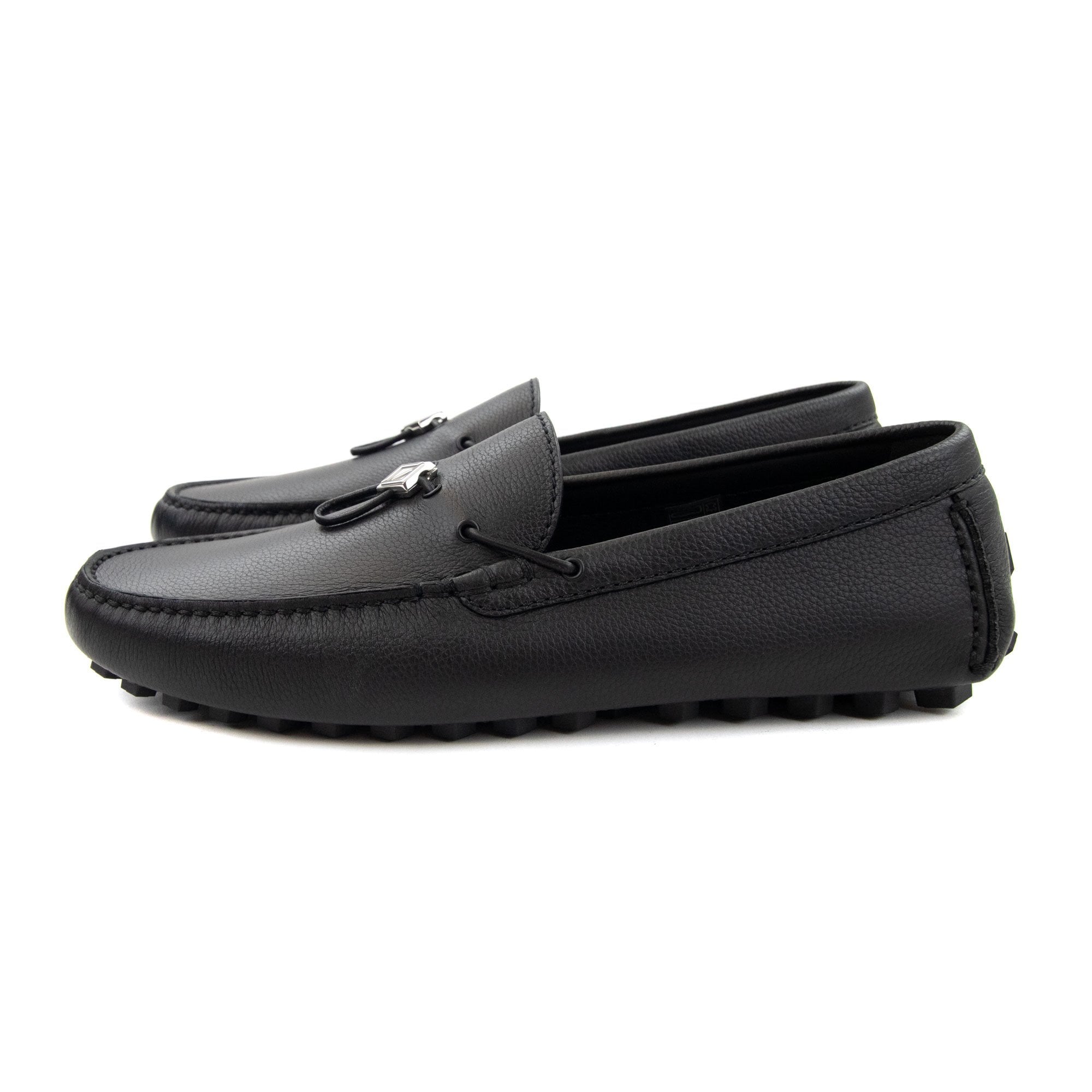 Christian Dior Odeon Driver Grained Calfskin Loafer Black 900