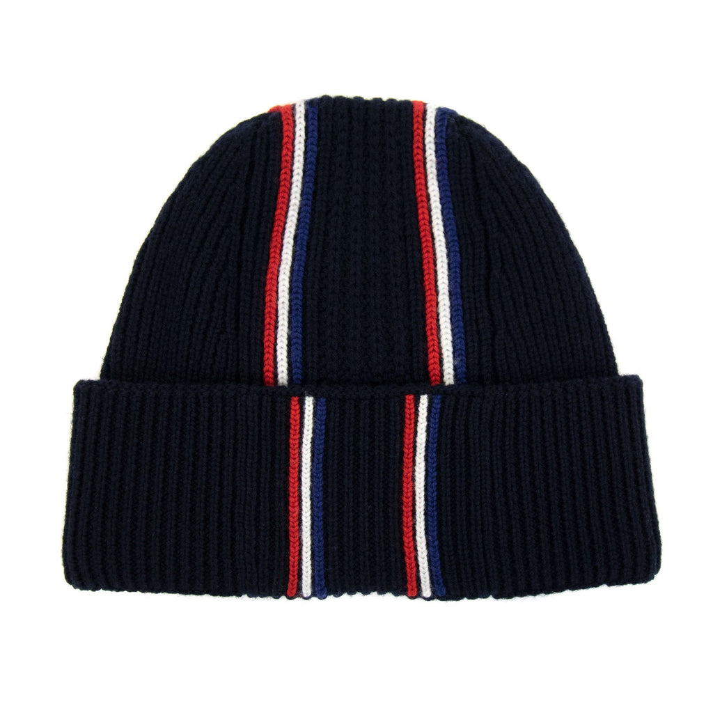 Moncler Berretto Tricot Tricolor Wool Beani Navy 742