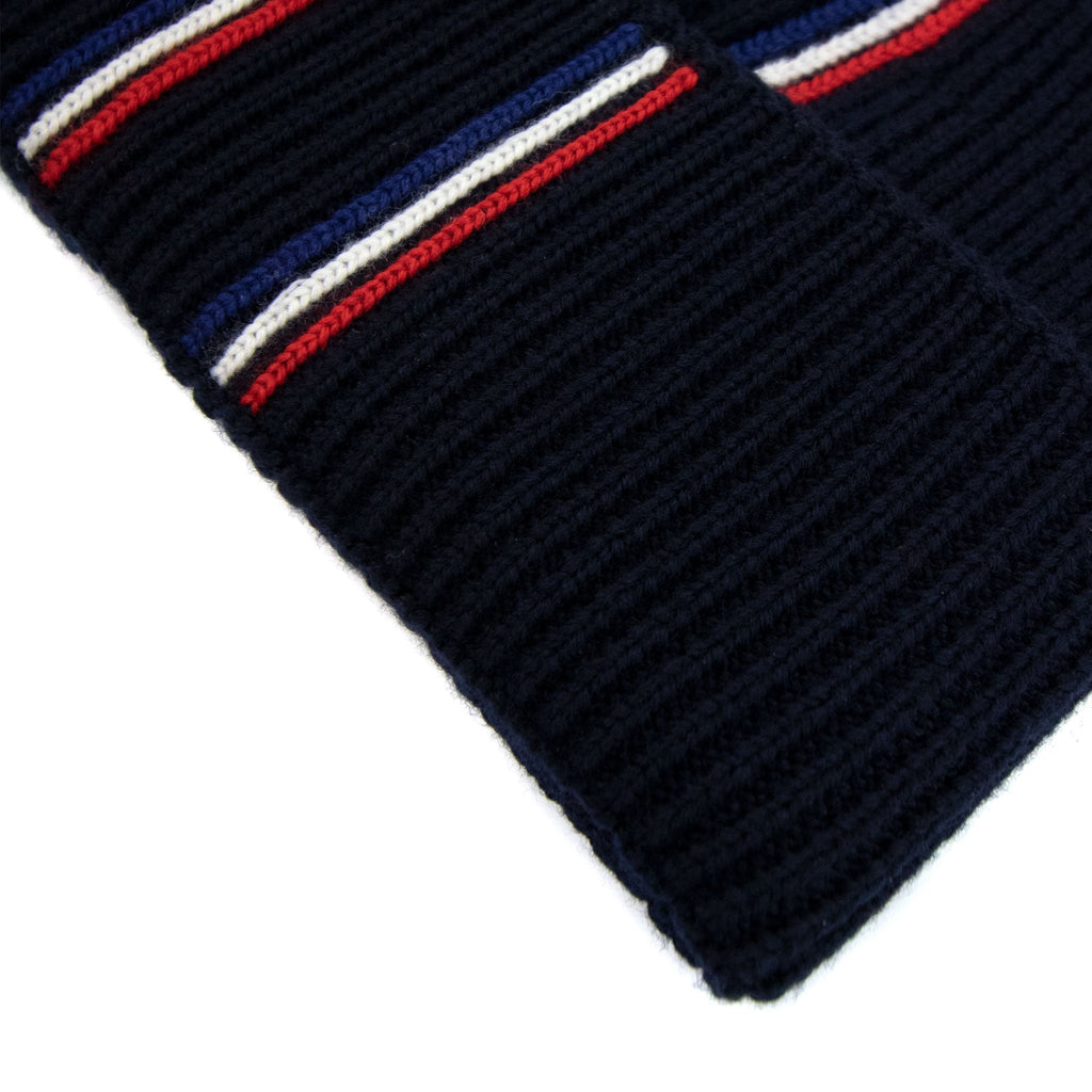 Moncler Berretto Tricot Tricolor Wool Beani Navy 742