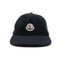 Moncler Logo Fleece Baseball Cap Navy 778