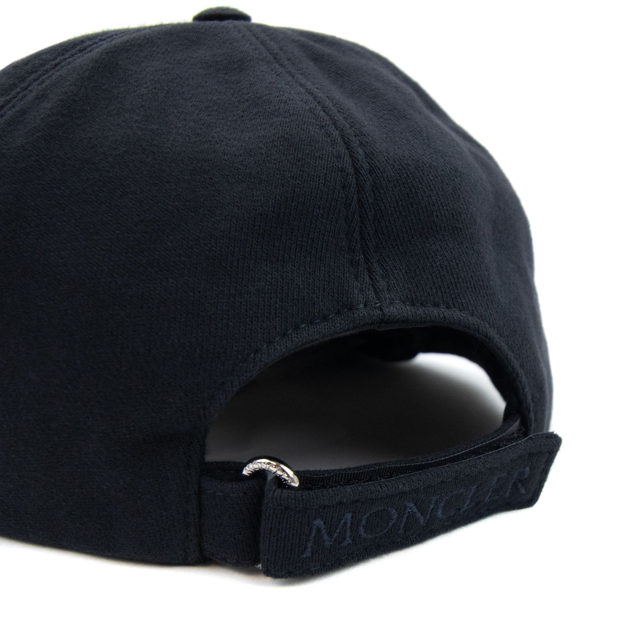 Moncler Logo Fleece Baseball Cap Navy 778