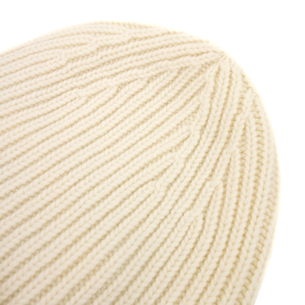 Moncler Berretto Tricot Wool Knitted Beanie Off White 035