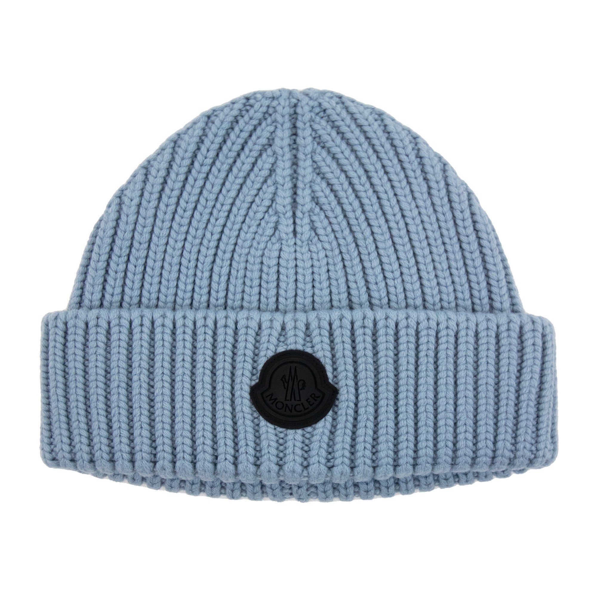 Moncler Berretto Tricot Knitted Beanie Powder Blue 715