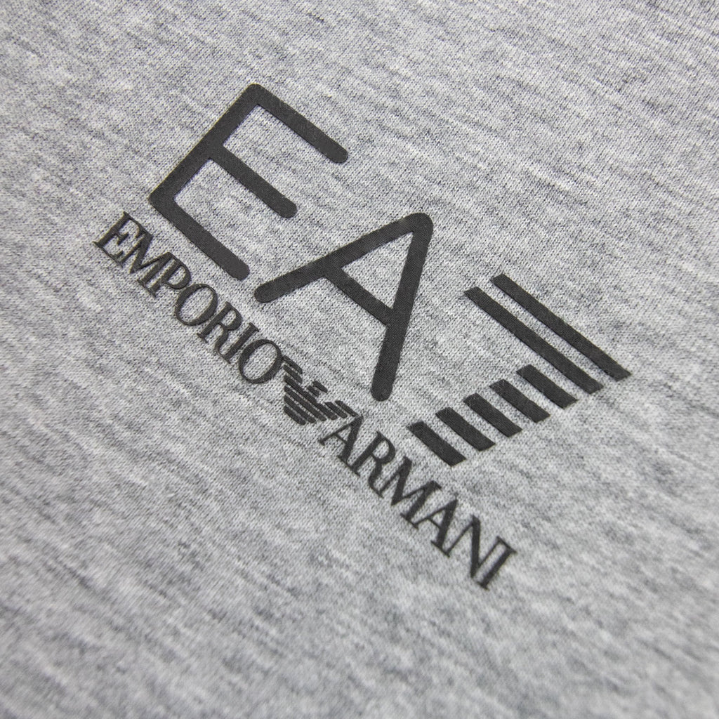 Ea7 Junior Rubber Logo L/s Polo Grey