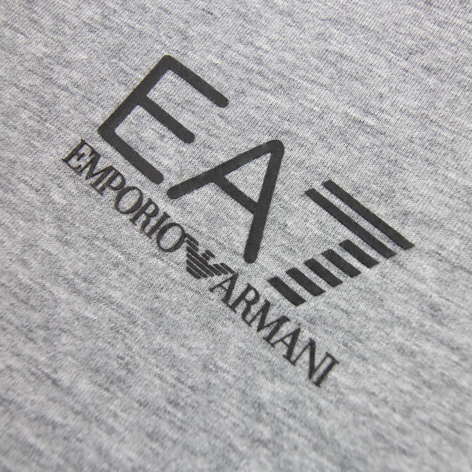 Ea7 Junior Rubber Logo L/s Polo Grey