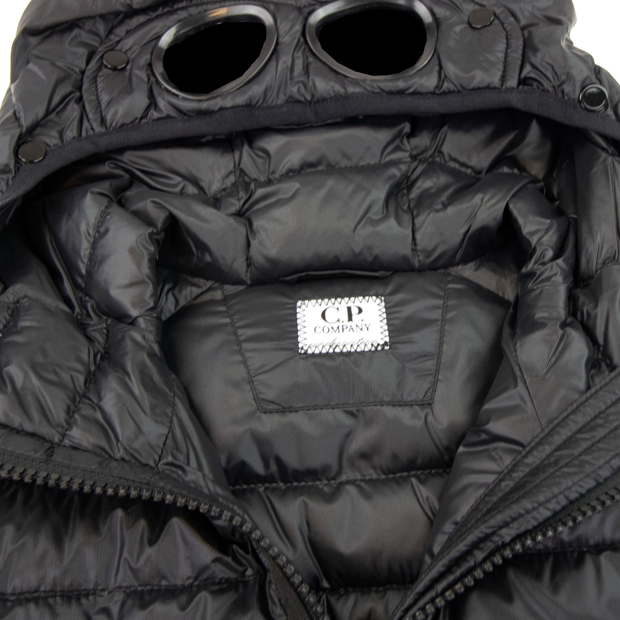 Cp Company Undersixteen Down Filled Goggle Jacke Black 999