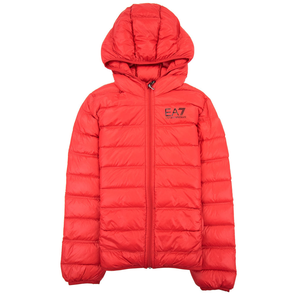 Ea7 Junior Puffa Jacket Red/black