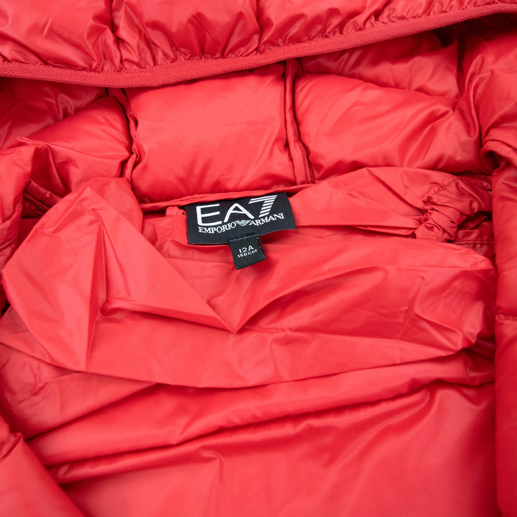 Ea7 Junior Puffa Jacket Red/black
