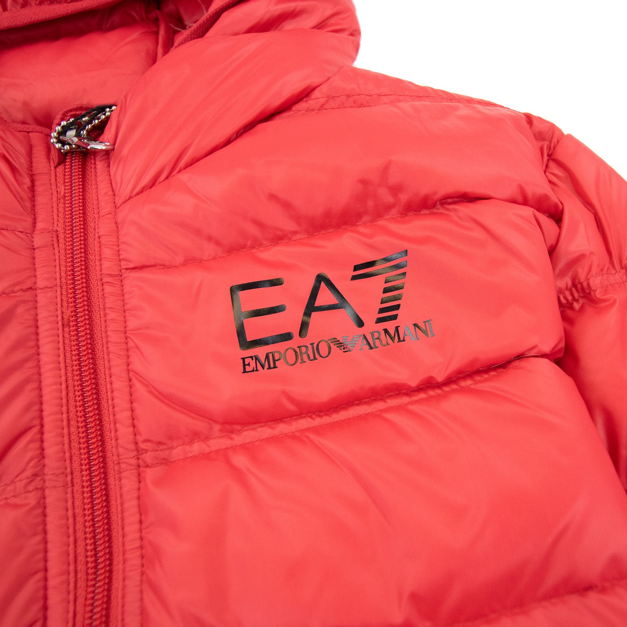 Ea7 Junior Puffa Jacket Red/black