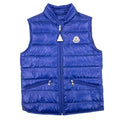 Moncler Junior Gui Down Gilet Blue 758
