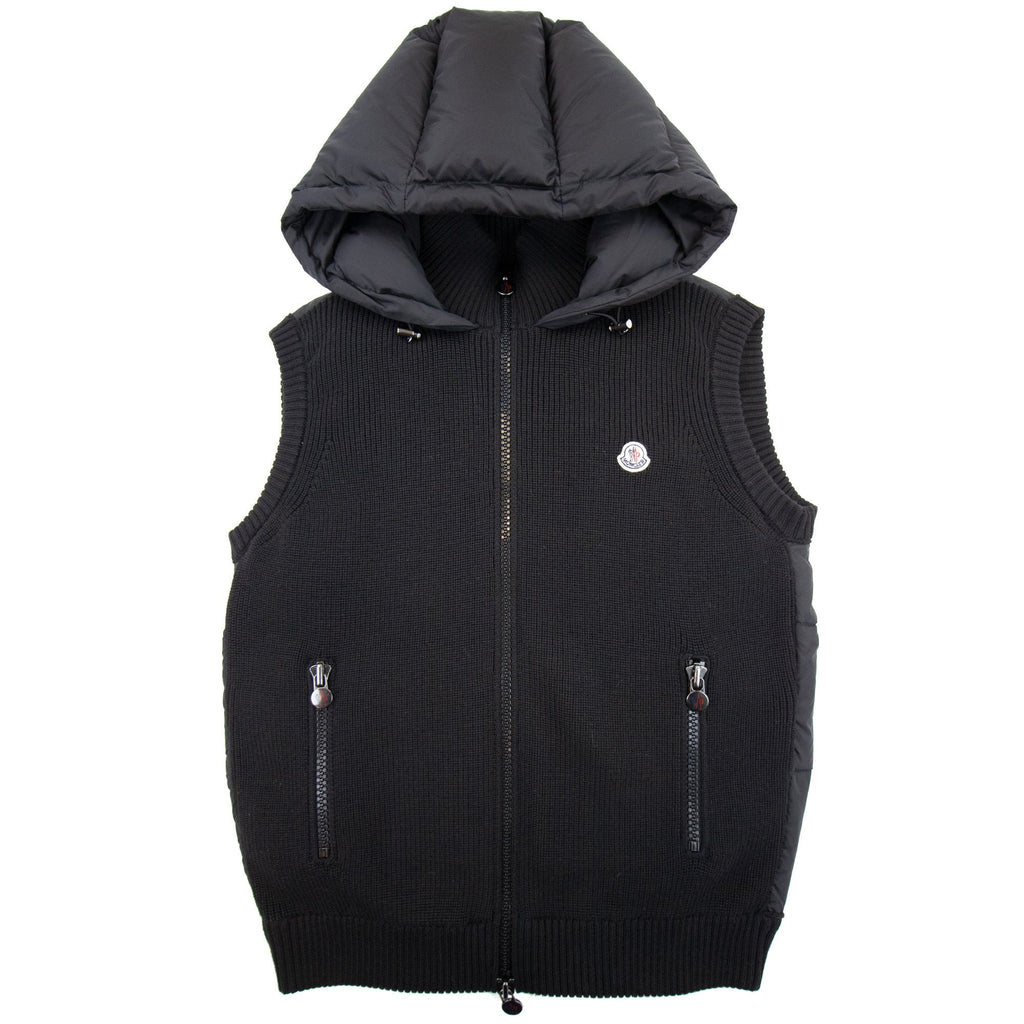 Moncler Maglione Tricot Gilet Black