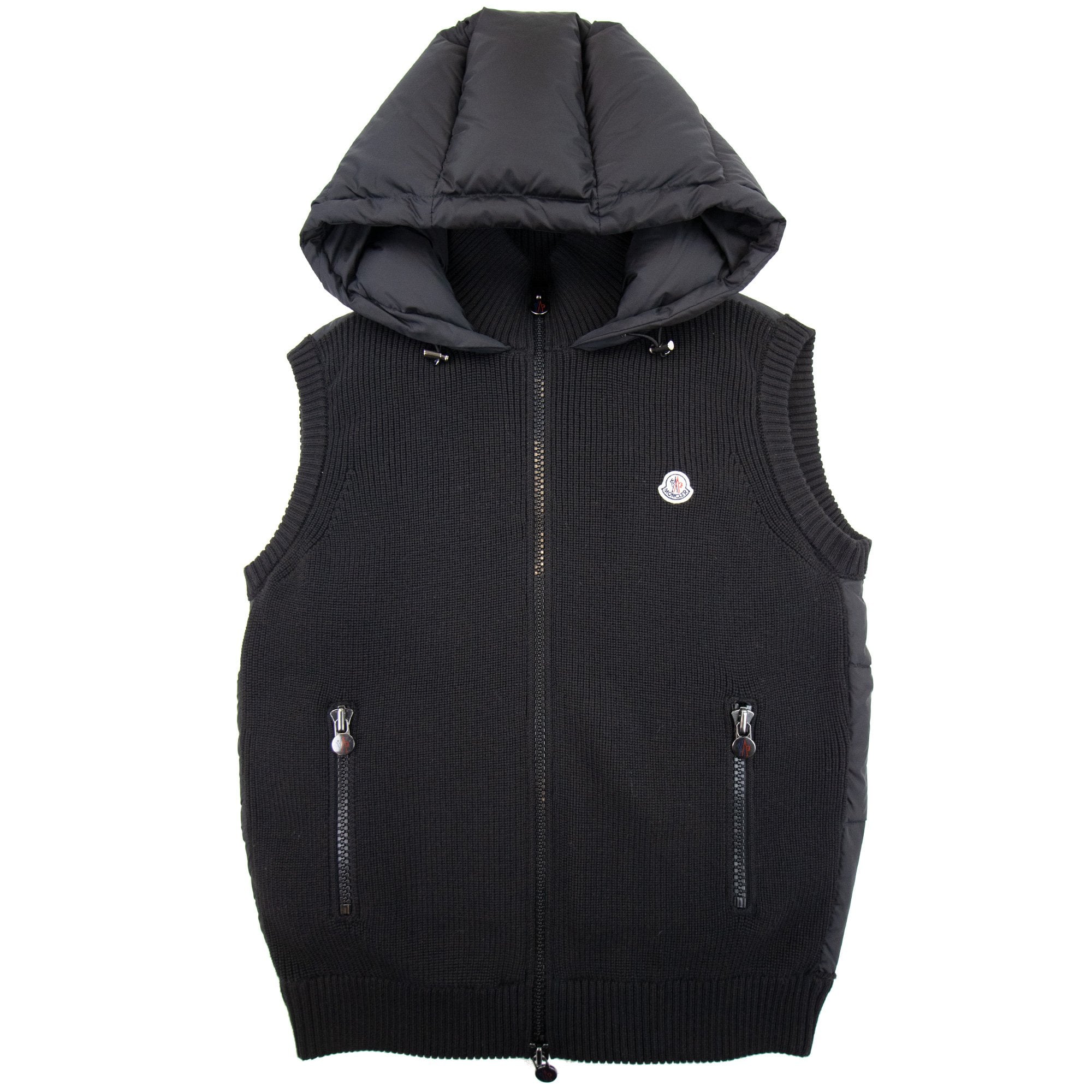 Moncler Maglione Tricot Gilet Black